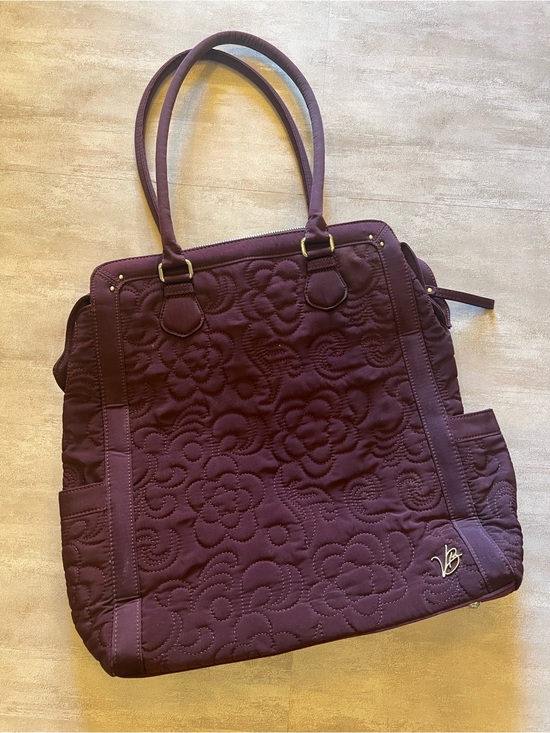 Vera Bradley Handbags - Vera Bradley North South Quilted Plum Floral Tote